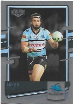 2021 Nrl Elite Silver Special Parallel (SS036) Aaron Woods Sharks