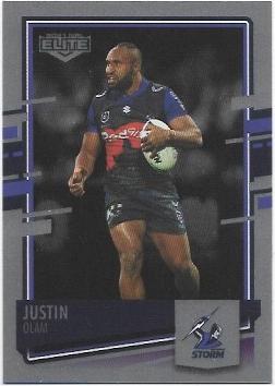 2021 Nrl Elite Silver Special Parallel (SS061) Justin Olam Storm