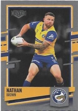 2021 Nrl Elite Silver Special Parallel (SS084) Nathan Brown Eels