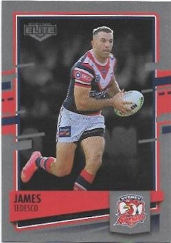 2021 Nrl Elite Silver Special Parallel (SS124) James Tedesco Roosters