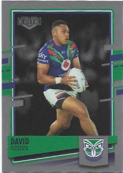 2021 Nrl Elite Silver Special Parallel (SS129) David Fusitu’a Warriors