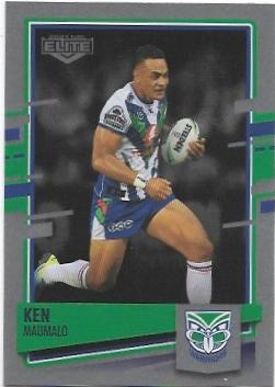 2021 Nrl Elite Silver Special Parallel (SS133) Ken Maumalo Warriors