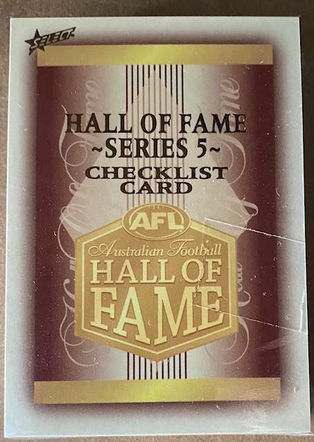 2018 Select Hall Of Fame FULL SET
