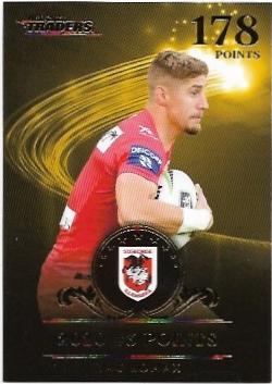 2021 Nrl Traders League Leader Gold Case Card (LLG9) Zac LOMAX Dragons 005/100