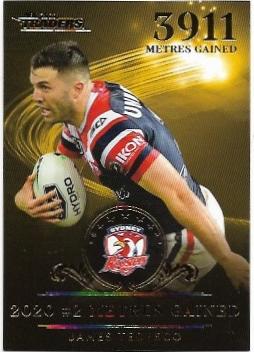 2021 Nrl Traders League Leader Gold Case Card (LLG2) James TEDESCO Roosters 081/100