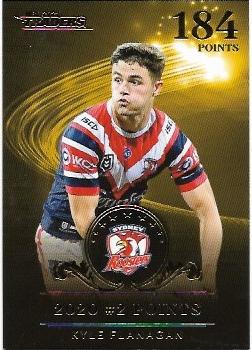 2021 Nrl Traders League Leader Gold Case Card (LLG8) Kyle FLANAGAN Roosters 039/100