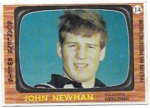 1967 Scanlens (14) John Newman Geelong