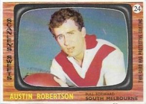1967 Scanlens (24) Austin Robertson South Melbourne