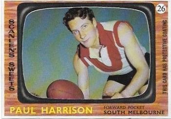 1967 Scanlens (26) Paul Harrison South Melbourne