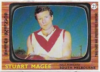 1967 Scanlens (27) Stuart Magee South Melbourne