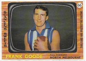 1967 Scanlens (66) Frank Goode North Melbourne
