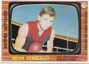 1967 Scanlens (72) Brian Kenneally Melbourne