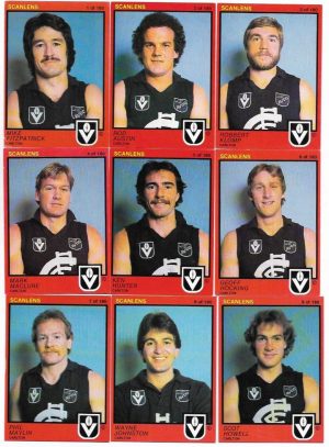 1982 VFL Scanlens Carlton Team Set (15 Cards) #