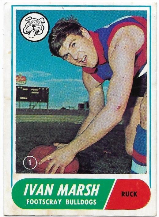 1969 Scanlens (1) Ivan Marsh Footscray *