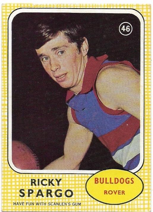 1970 Scanlens (46) Ricky Spargo Footscray *