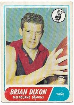 1969 Scanlens (30) Brian Dixon Melbourne ::
