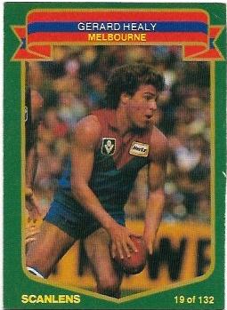 1985 VFL Scanlens (19) Gerard Healy Melbourne #