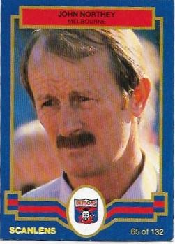 1986 Scanlens (65) John Northey Melbourne #