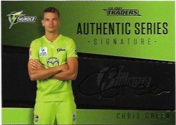 2021 / 22 TLA Cricket Authentic Series (AS9) Chris Green Thunder