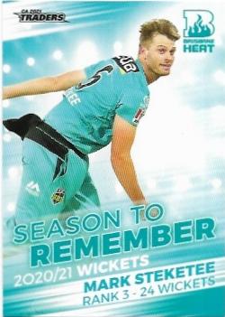 2021 / 22 TLA Cricket Season To Remember (STR13) Mark Steketee Heat
