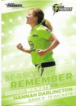 2021 / 22 TLA Cricket Season To Remember (STR19) Hannah Darlington Thunder