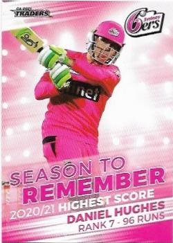 2021 / 22 TLA Cricket Season To Remember (STR27) Daniel Hughes Sixers