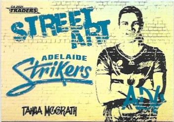 2021 / 22 TLA Cricket Street Art White (SAW03) Tahlia McGrath Strikers