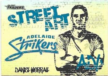 2021 / 22 TLA Cricket Street Art White (SAW04) Daniel Worrall Strikers