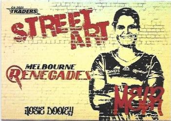 2021 / 22 TLA Cricket Street Art White (SAW09) Josie Dooley Renegades