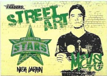 2021 / 22 TLA Cricket Street Art White (SAW12) Nick Larkin Stars