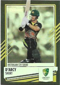 2021 / 22 TLA Cricket Silver Special Parallel (P039) D’arcy SHORT Australia
