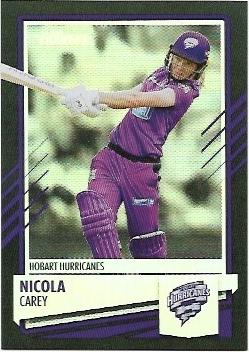 2021 / 22 TLA Cricket Silver Special Parallel (P090) Nicola CAREY Hurricanes