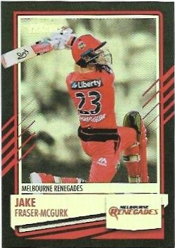 2021 / 22 TLA Cricket Silver Special Parallel (P096) Jake FRASER-MCGURK Renegades