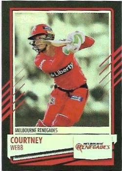2021 / 22 TLA Cricket Silver Special Parallel (P105) Courtney WEBB Renegades