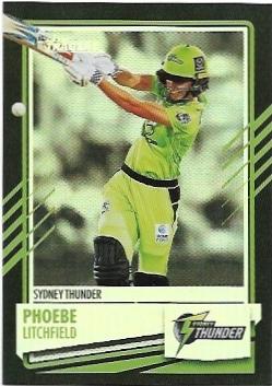 2021 / 22 TLA Cricket Silver Special Parallel (P152) Phoebe LITCHFIELD Thunder