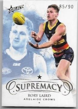 2021 Select Supremacy Parallel Gold (4) Rory Laird Adelaide 85/90