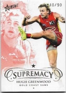 2021 Select Supremacy Parallel Gold (51) Hugh Greenwood Gold Coast 40/90