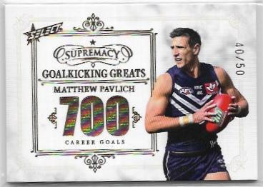 2021 Select Supremacy Goalkicking Greats (GG-MP) Matthew Pavlich Fremantle 40/50