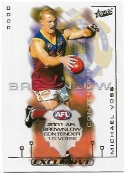 2002 Select SPX Brownlow Contender (BC8) Michael Voss Brisbane