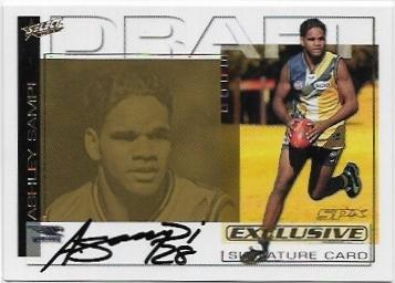 2002 Select SPX Draft Pick Signature (DS6) Ashley Sampi West Coast