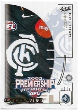2002 Select SPX Premiership Predictor (PC3) Carlton