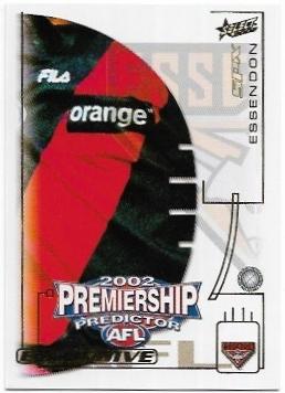 2002 Select SPX Premiership Predictor (PC5) Essendon