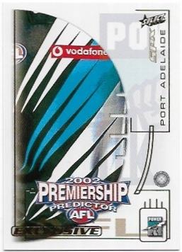2002 Select SPX Premiership Predictor (PC11) Port Adelaide