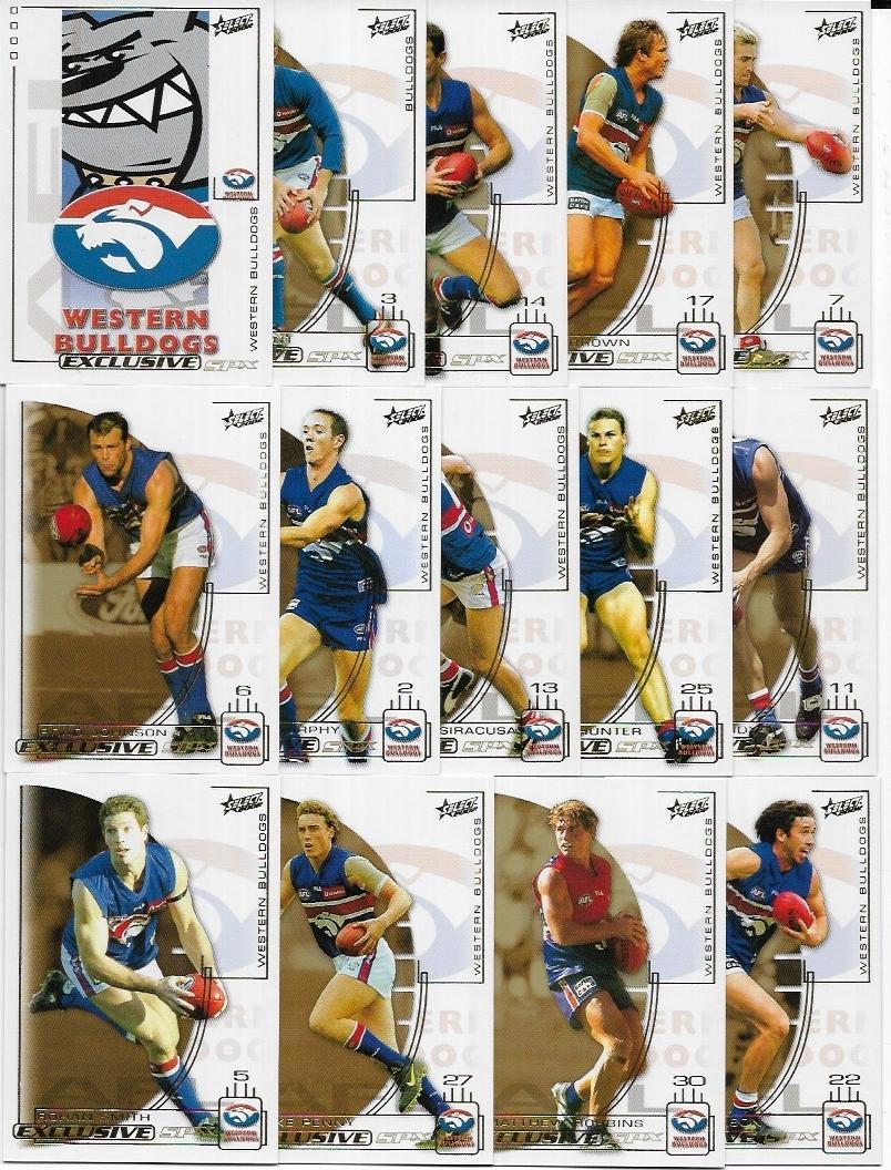2002 Select SPX Master Team Set – Western Bulldogs