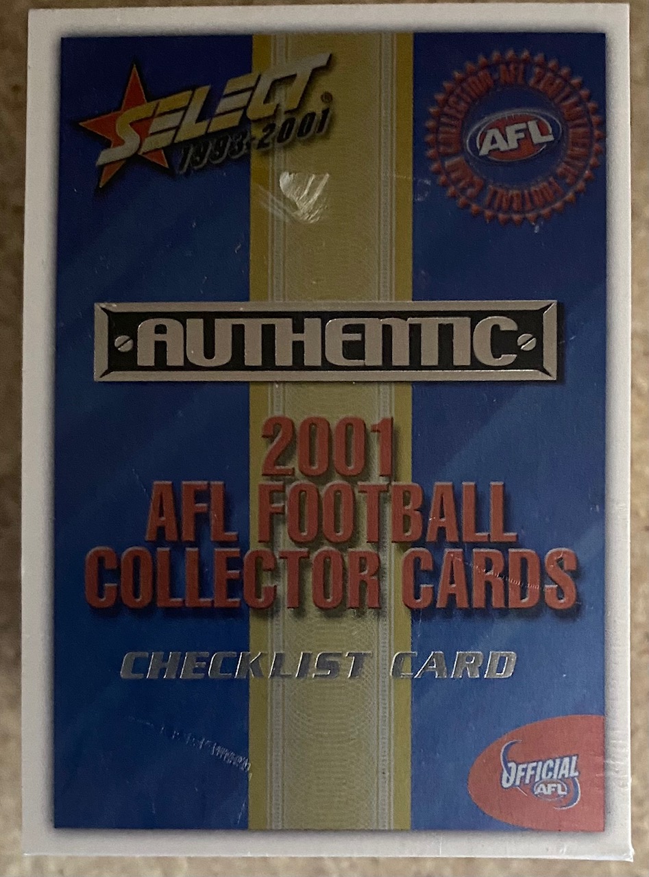 2001 Select Authentic Full Base Set (220 Cards)