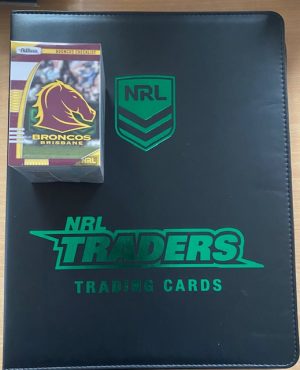 2022 Nrl Traders Full Base Set (160 Cards) & Generic Album With Plastic Sleeves