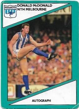 1988 Scanlens (38) Donald McDonald North Melbourne #