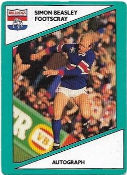 1988 Scanlens (63) Simon Beasley Footscray #