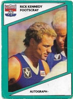 1988 Scanlens (66) Rick Kennedy Footscray #