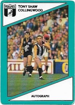 1988 Scanlens (114) Tony Shaw Collingwood #